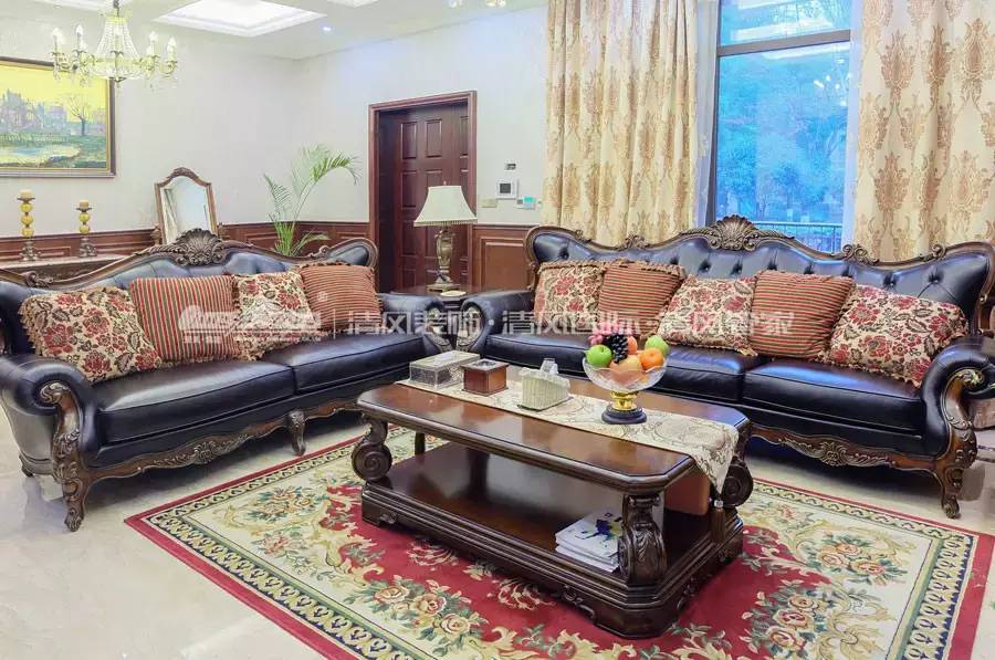 實(shí)拍清風(fēng)裝飾，美式古典樣板房，體味得體有度的優(yōu)雅