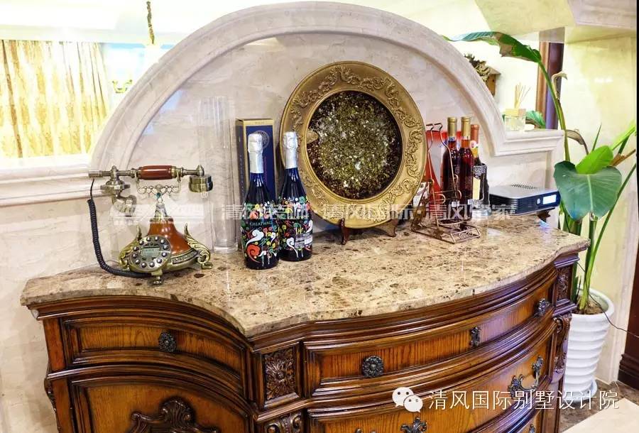 實(shí)拍清風(fēng)裝飾，美式古典樣板房，體味得體有度的優(yōu)雅