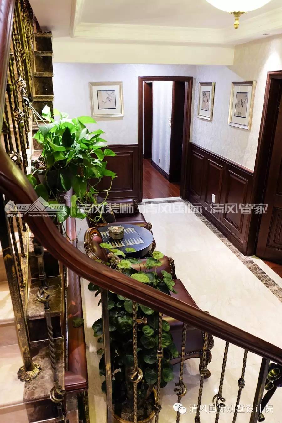 實(shí)拍清風(fēng)裝飾，美式古典樣板房，體味得體有度的優(yōu)雅