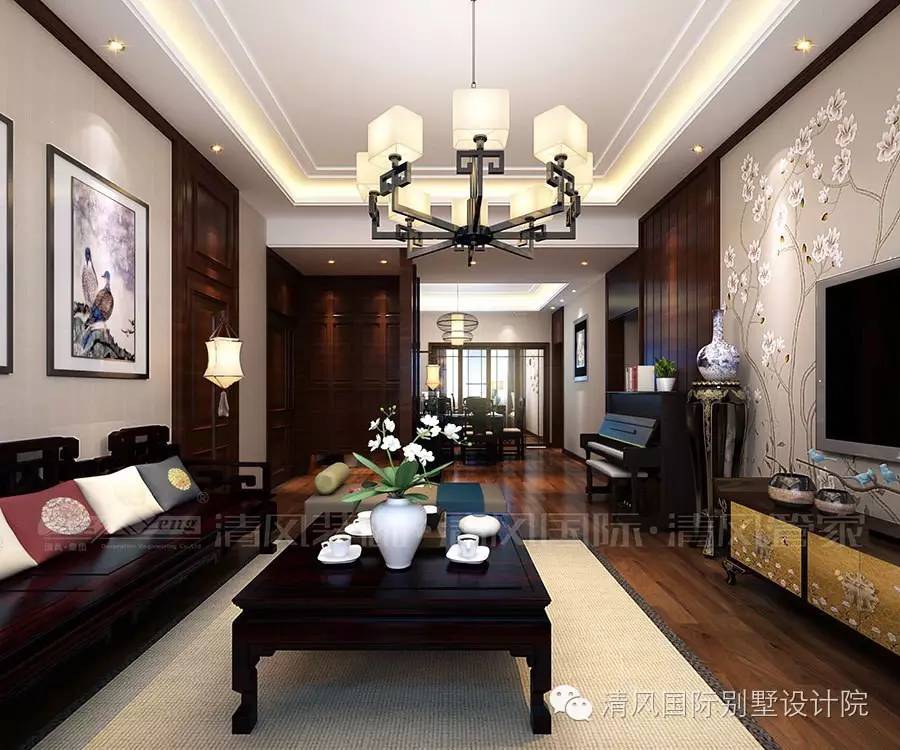 新中式家裝設(shè)計(jì)，在溫雅含蓄中，修身養(yǎng)性。