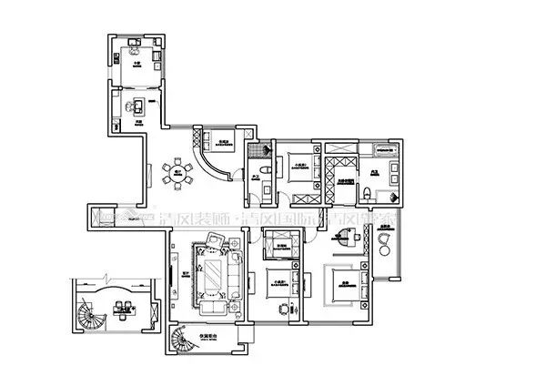 賞·析丨給都市生活的您一處僻靜之所的混搭美式風(fēng)