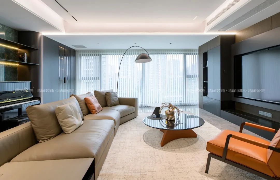 賞·析|198㎡現(xiàn)代輕奢，與精致主義撞個滿懷！