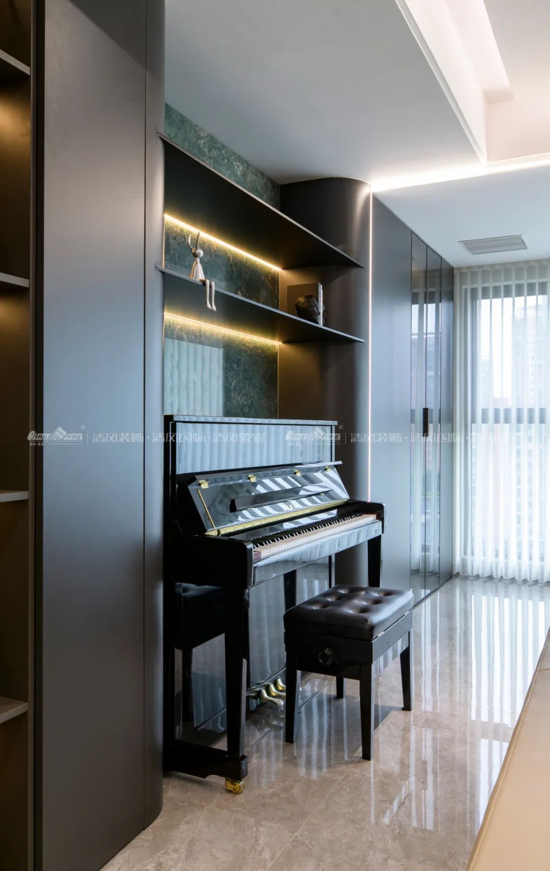 賞·析|198㎡現(xiàn)代輕奢，與精致主義撞個滿懷！