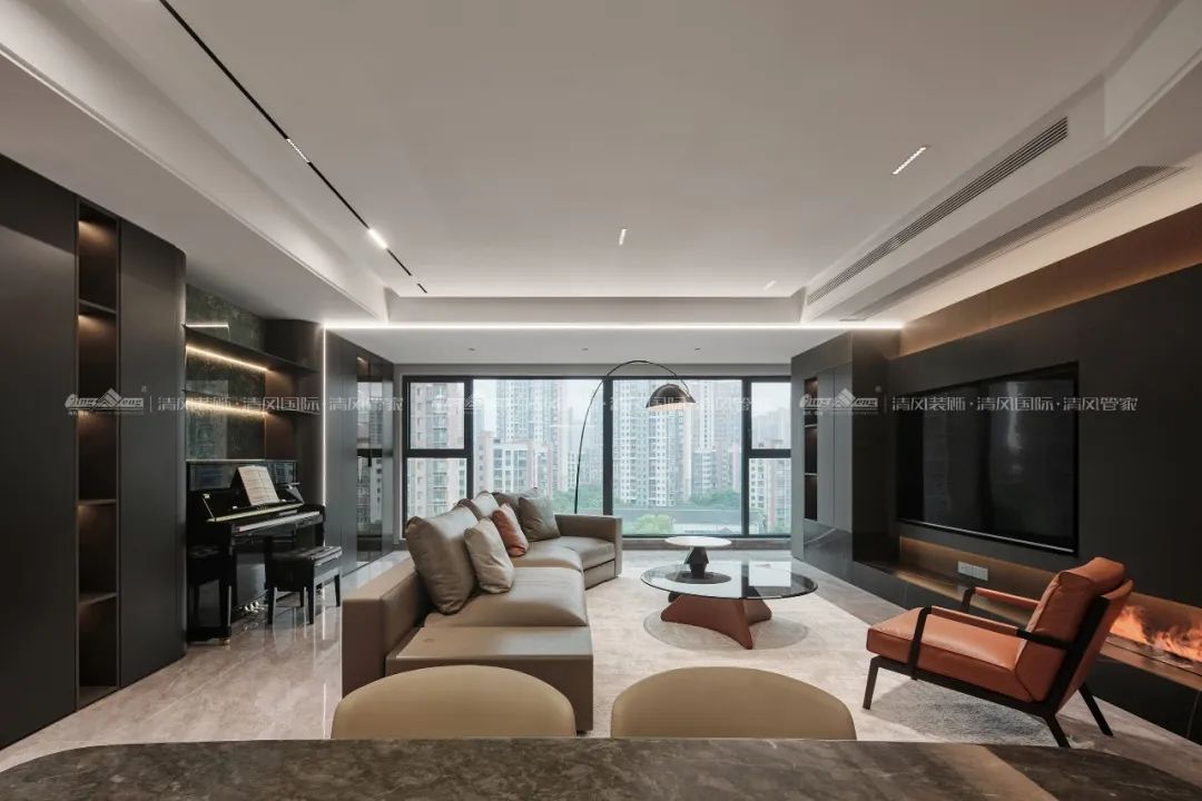 賞·析|198㎡現(xiàn)代輕奢，與精致主義撞個滿懷！