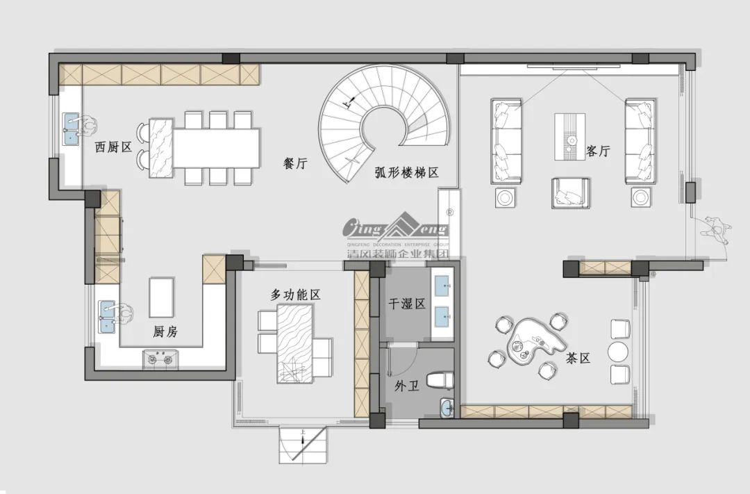賞·析|396㎡現(xiàn)代簡約，自由之邸
