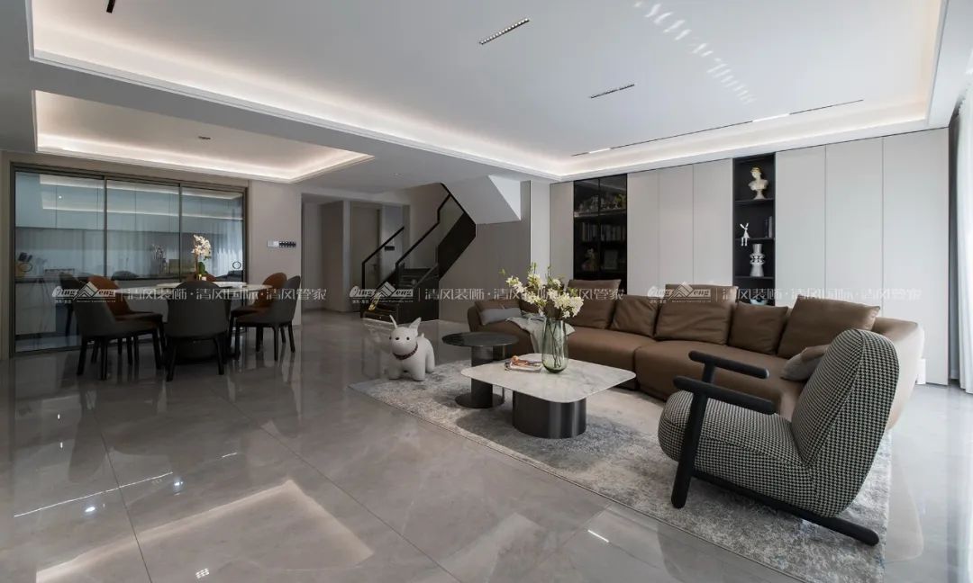 賞·析|180㎡現(xiàn)代簡約，探索家的生活軌跡