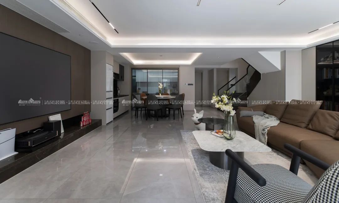 賞·析|180㎡現(xiàn)代簡約，探索家的生活軌跡