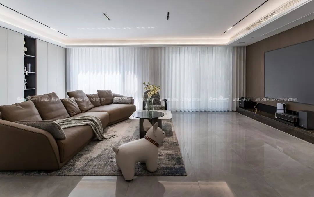 賞·析|180㎡現(xiàn)代簡約，探索家的生活軌跡