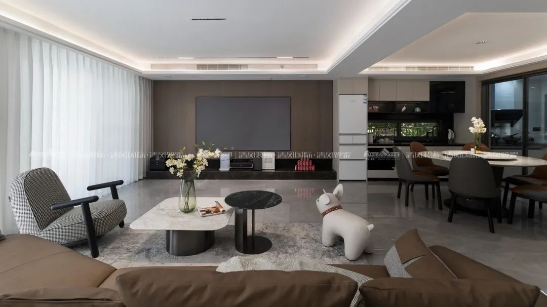 賞·析|180㎡現(xiàn)代簡約，探索家的生活軌跡